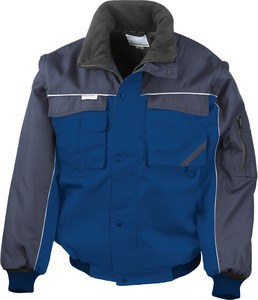 Result R71 - Blouson Pilote Workguard Manches Amovibles Royal/Navy