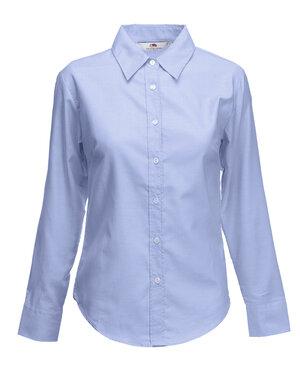 Fruit of the Loom SS001 - Chemise Oxford à manches longues de coupe féminine