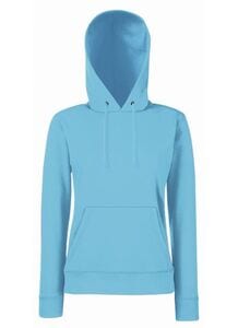 Fruit of the Loom SS038 - Sweat-shirt à capuche femme Classic 80/20 Azure Blue