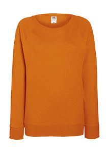 Fruit of the Loom 62-146-0 - Lady-Fit Lightweight Raglan Sweat Orange