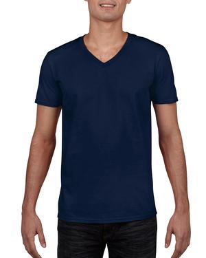 t-shirt homme col v