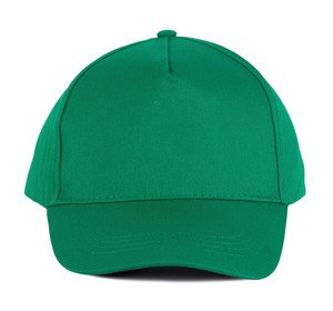 K-up KP116 - CASQUETTE EN COTON - 5 PANNEAUX Kelly Green