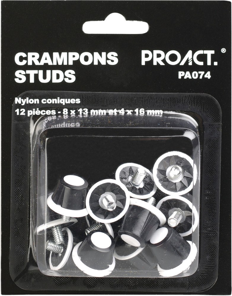 ProAct PA074 - BOÎTE DE 12 CRAMPONS NYLON CONIQUES