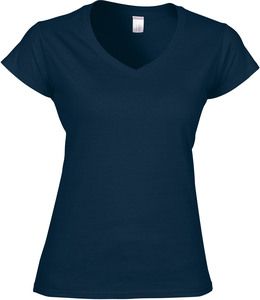 Gildan GI64V00L - T-Shirt Femme Col V Navy/Navy