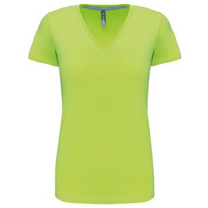 Kariban K381 - T-SHIRT COL V MANCHES COURTES FEMME Lime