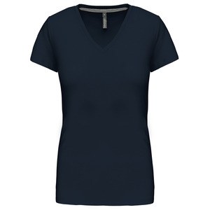 Kariban K381 - T-SHIRT COL V MANCHES COURTES FEMME Navy/Navy