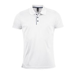 SOL'S 01180 - PERFORMER MEN Polo Sport Homme Blanc