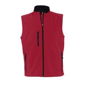 SOL'S 46601 - RALLYE MEN Softshell Homme Sans Manches Rouge piment