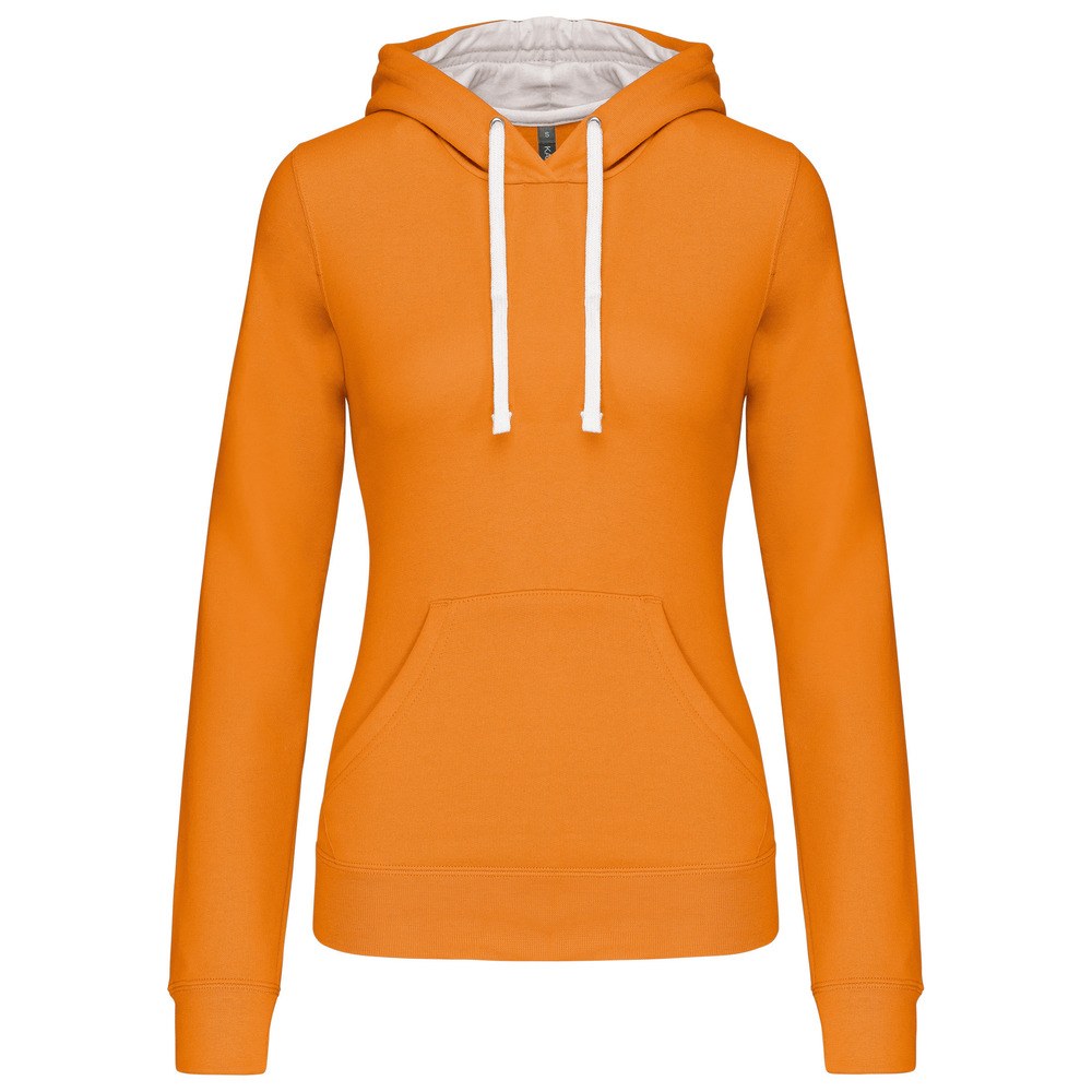 Kariban K465 - Sweat-shirt capuche contrastée femme