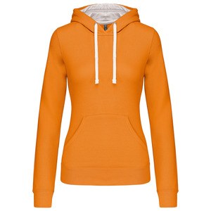 Kariban K465 - Sweat-shirt capuche contrastée femme