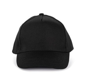 K-up KP149 - CASQUETTE ENFANT EN COTON - 5 PANNEAUX Noir