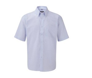 Russell Collection JZ933 - Chemise Manche Courte Homme Oxford Coton