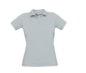 B&C BC412 - Polo Femme Safran 100% Coton Pacific Grey