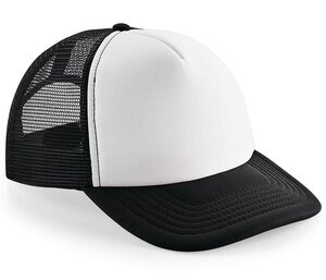 Beechfield BF645 - Casquette Vintage Snapback Trucker Noir/Blanc