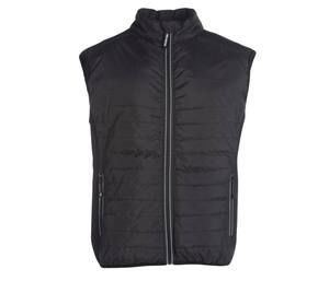 Pen Duick PK315 - Bodywarmer  bi-matière matelassé Black/Black