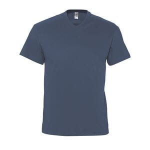 SOL'S 11150 - VICTORY Tee Shirt Homme Col ‘’V’’ Denim