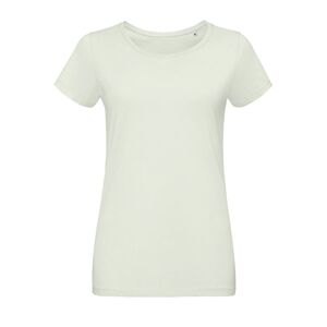 SOL'S 02856 - Martin Women Tee Shirt Jersey Col Rond Ajusté Femme Vert crémeux