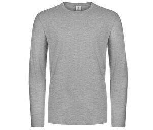 B&C BC07T - Tee-shirt homme manches longues Sport Grey