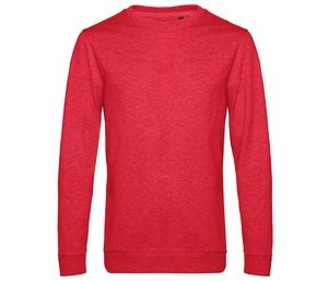 B&C BCU01W - Sweat col rond # Heather Red