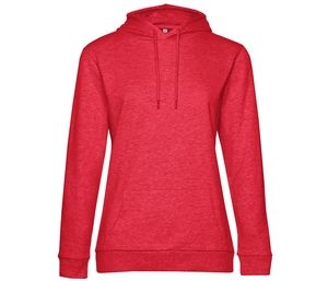 B&C BCW04W - Sweat capuche # femme Heather Red