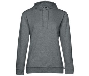 B&C BCW04W - Sweat capuche # femme Heather Mid Grey