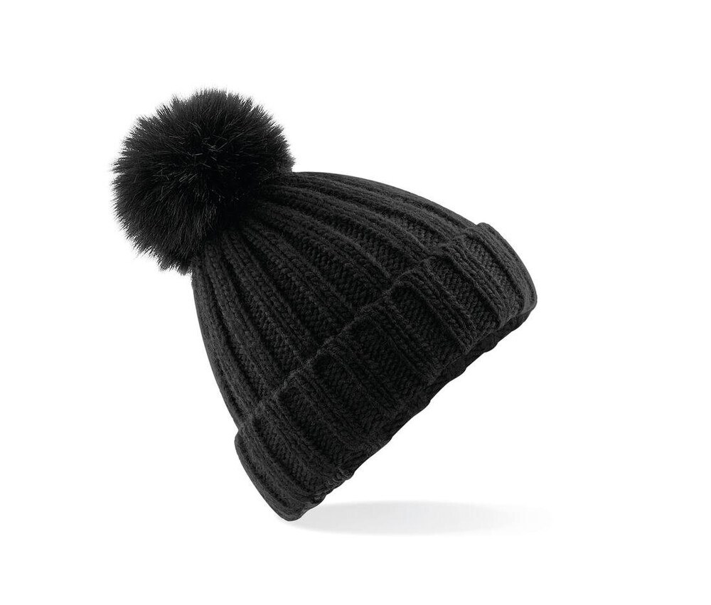 Beechfield BF413 - Bonnet Verbier grosse maille Pop Pom