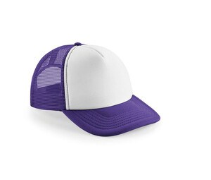 Beechfield BF645 - Casquette Vintage Snapback Trucker Purple / White