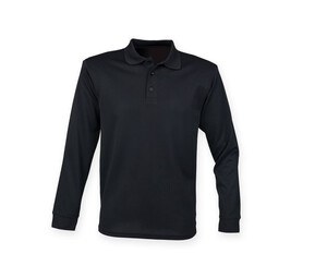 HENBURY HY478 - Polo manches longues Noir