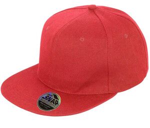 Result RC083 - Casquette Visière Plate 100% Coton Rouge