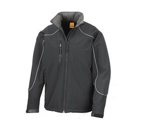 Result RS118 - Veste Softshell À Capuche Black / Black