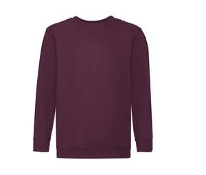 Fruit of the Loom SC351 - Sweat Enfant Col Rond Burgundy