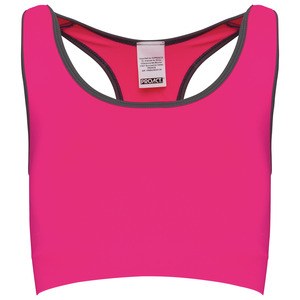 Proact PA001 - Brassière sport sans couture Fluorescent Pink / Storm Grey