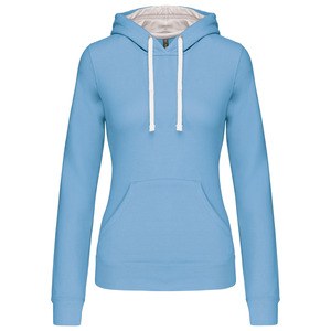 Kariban K465 - Sweat-shirt capuche contrastée femme