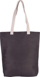 Kimood KI0229 - Sac shopping en juco Dark Grey