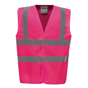 Yoko YHVW100 - Gilet haute visibilité Rose