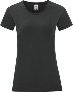 Fruit of the Loom SC61432 - T-shirt femme Iconic-T Noir