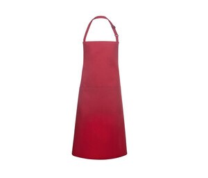 Karlowsky KYBLS5 - Tablier À Bavette Basic Avec Boucle Et Poche Red