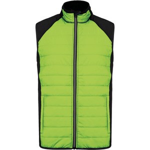 Proact PA235 - Veste sport bi-matière sans manches Lime / Black