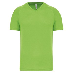 PROACT PA476 - T-shirt de sport manches courtes col v homme Lime