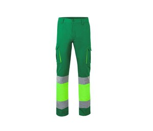 VELILLA V3030 - Pantalon Multipoches Bicolore Haute Visibilité