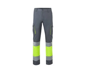 VELILLA V3030 - Pantalon Multipoches Bicolore Haute Visibilité