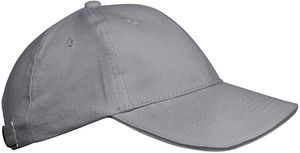 K-up KP042 - ORLANDO KIDS - CASQUETTE ENFANT 6 PANNEAUX Light Grey/Dark Grey