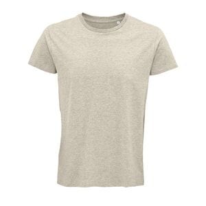 SOL'S 03582 - Crusader Men Tee Shirt Homme Jersey Col Rond Ajusté Heather beige