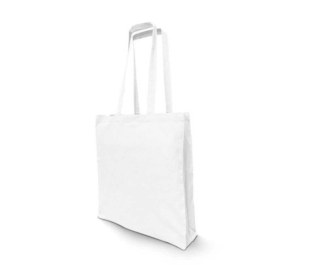 NEWGEN NG110 - Sac shopping en coton recyclé avec soufflet