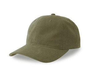 ATLANTIS HEADWEAR AT242 - Casquette 6 pans mid visor corduroy recyclé