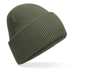 BEECHFIELD BF385R - Bonnet avec large revers Olive Green