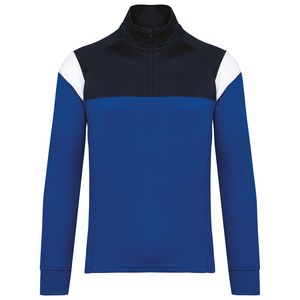 PROACT PA387 - Sweat d'entrainement 1/4 zip unisexe Dark Royal Blue / Navy