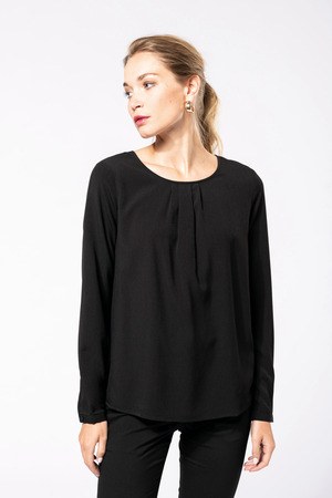 Kariban K5003 - Blouse crêpe manches longues femme