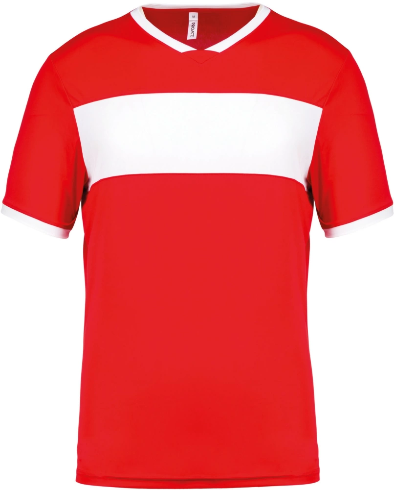 Maillot manches courtes adulte - Sporty Red / White